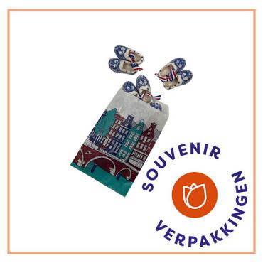 Souvenir inpakzakje 10 x 16cm 'Gracht'