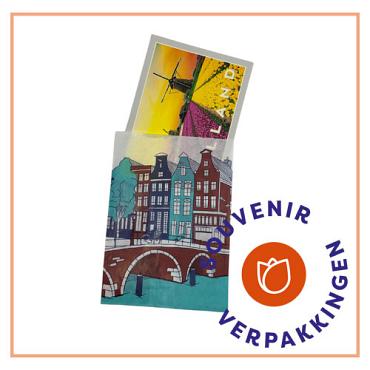 Souvenir Kaartenzakje 13,5 x 18cm 'Gracht'