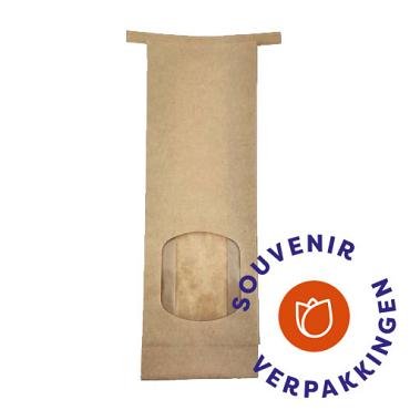 Tin Tie Bags met venster SMALL