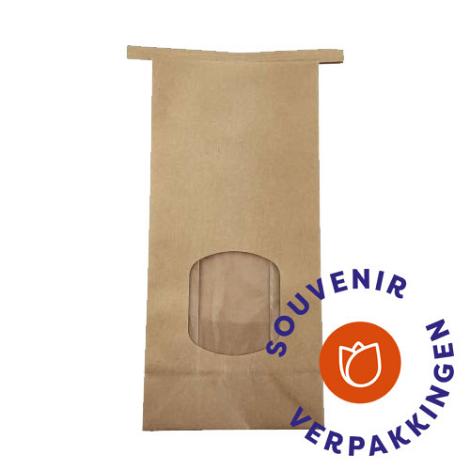 Tin Tie Bags met venster MEDIUM