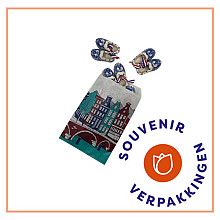 Souvenir inpakzakje 10 x 16cm 'Gracht'