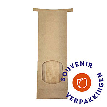 Tin Tie Bags met venster SMALL